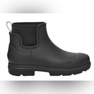 UGG Black Short Waterproof Chelsea Rain Boot
